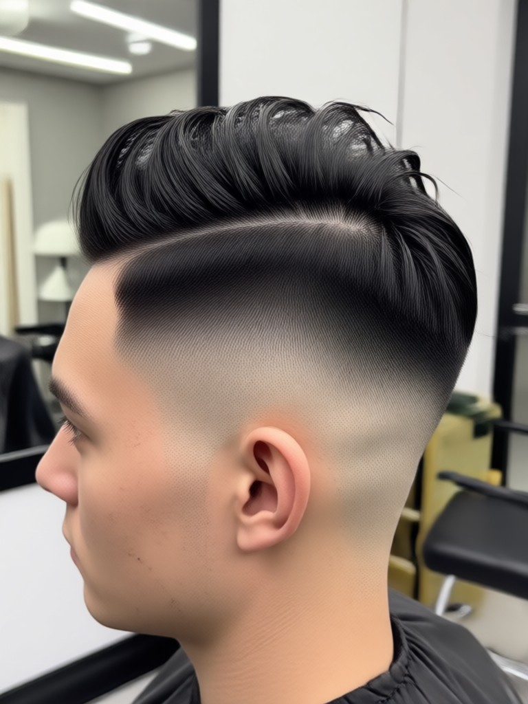 Subtle taper fade preview for professional settings