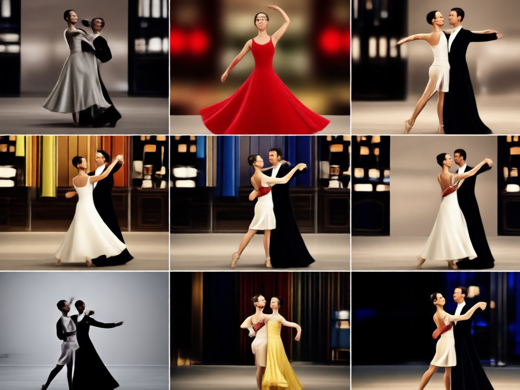 Different ballroom and scenic backdrops for dances