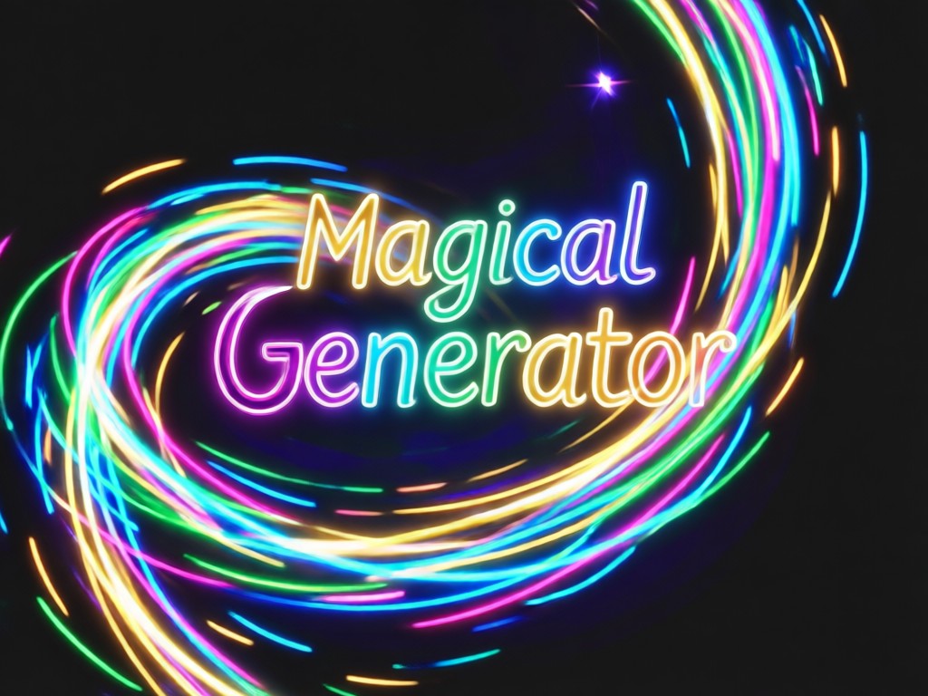 AI generated enchanted mystical forest scene