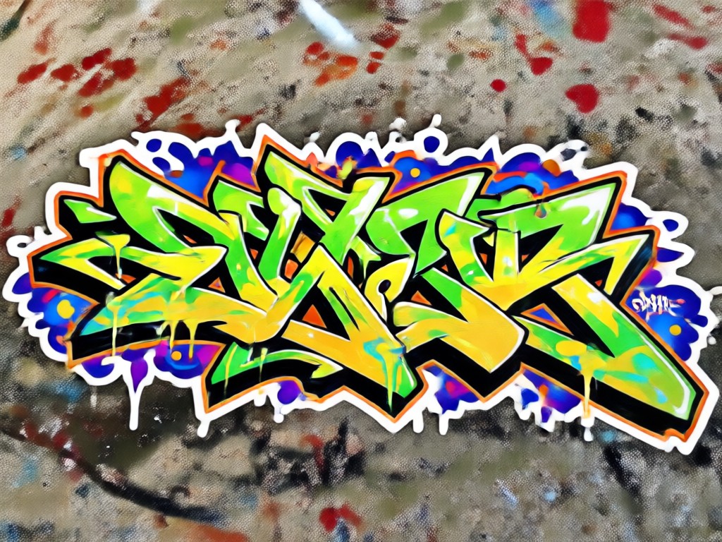 Graffiti sticker style filters library