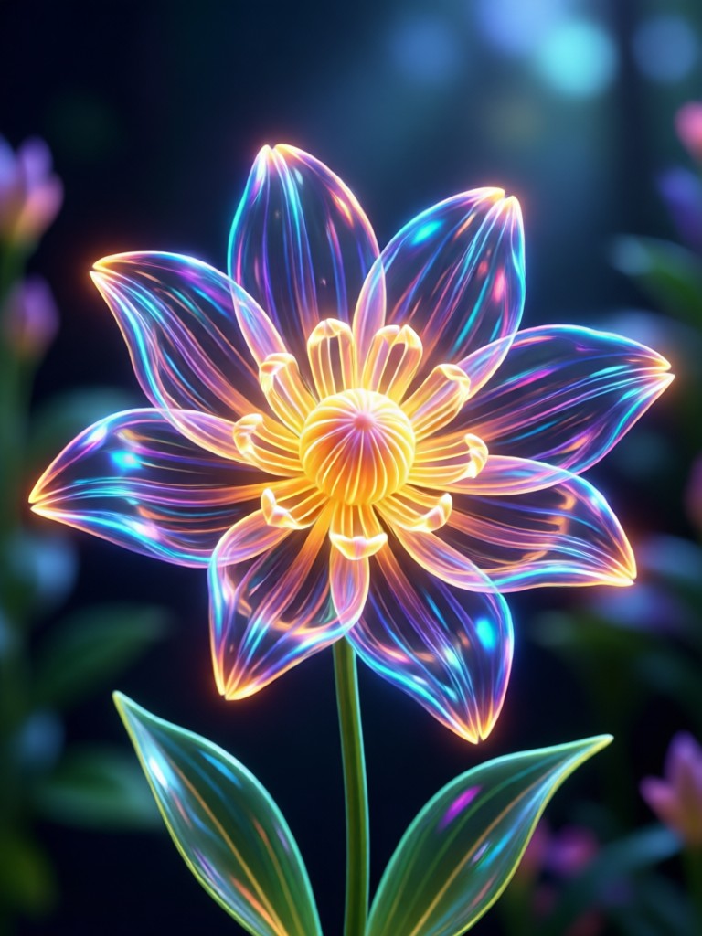 Animal portrait with AI Bloom mystical aura