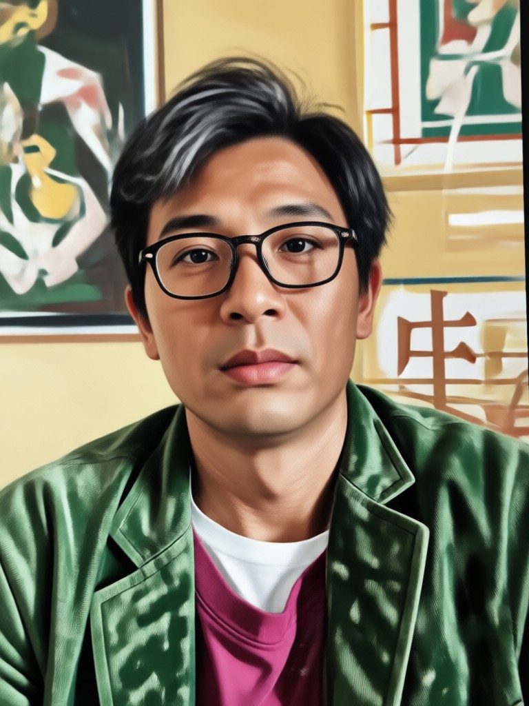 Old portrait colorized with AI