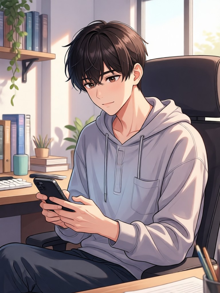 AI boyfriend mobile app interface