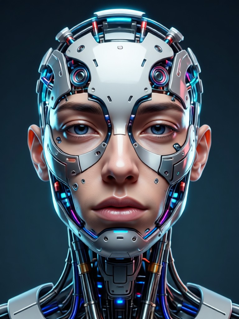 Mystical ethereal AI portrait
