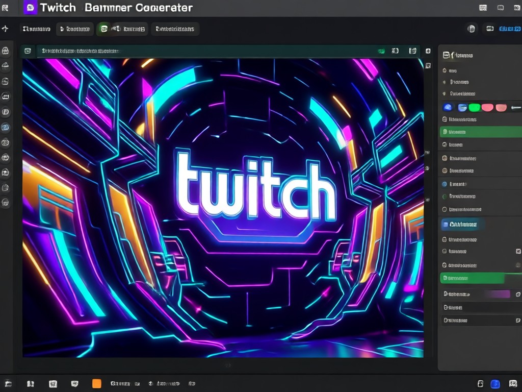 AI transforming a text prompt into a finished Twitch banner