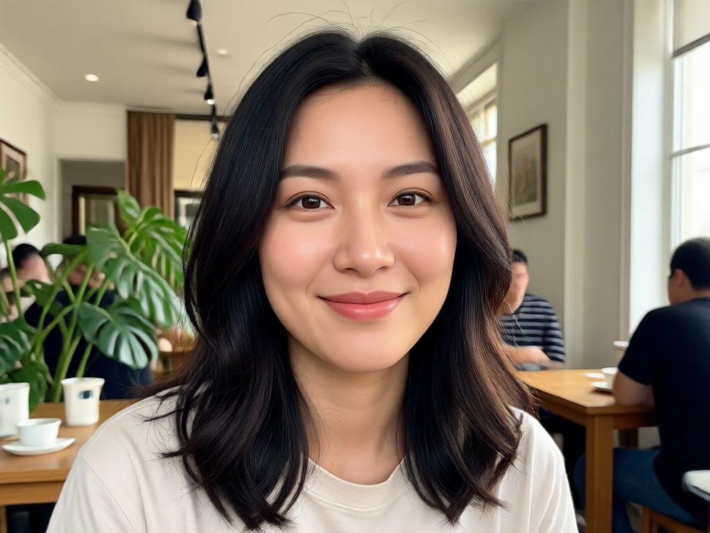 プロフェッショナルなAI顔編集インターフェース