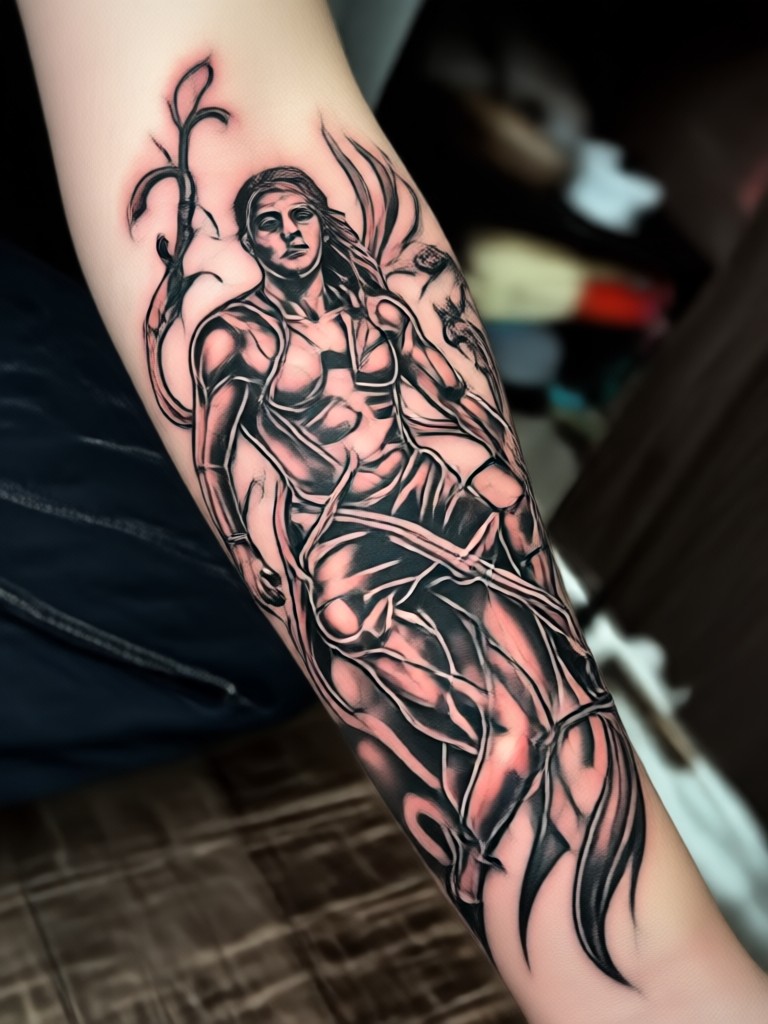Celtic knotwork band tattoo