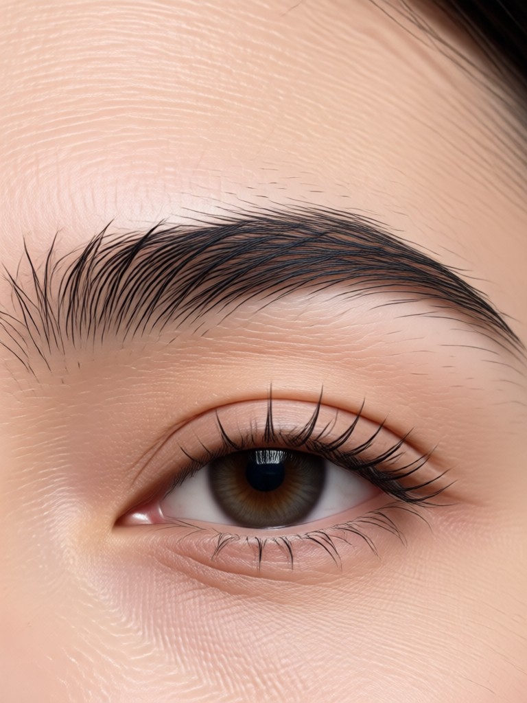 Male eyebrow grooming and shaping using AI filter