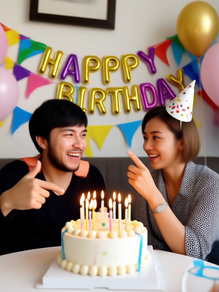 Romantic birthday video with flowers and text overlay