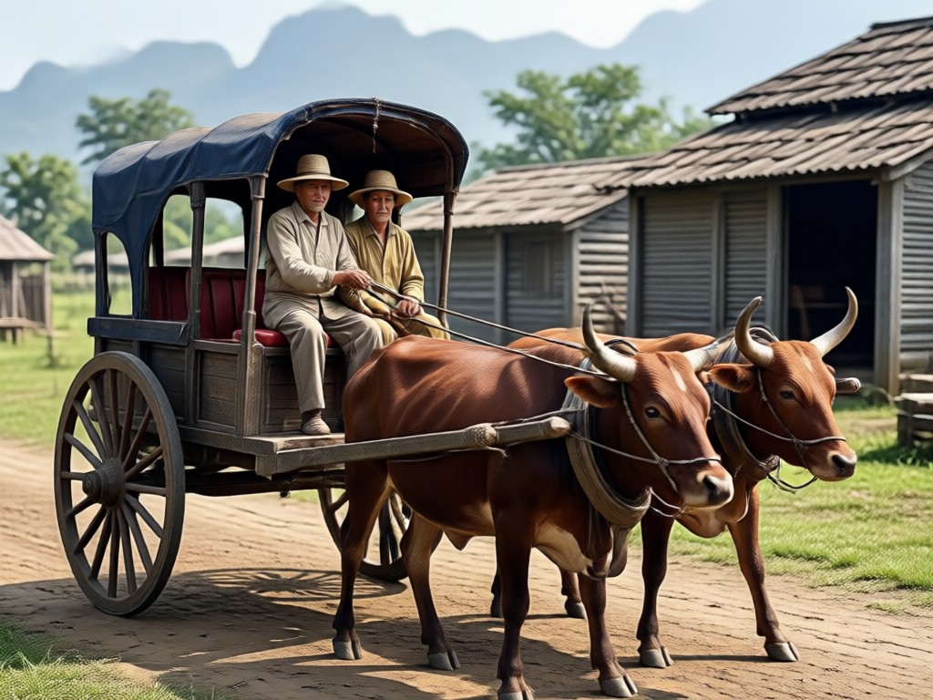 AI bullock cart style transfer process