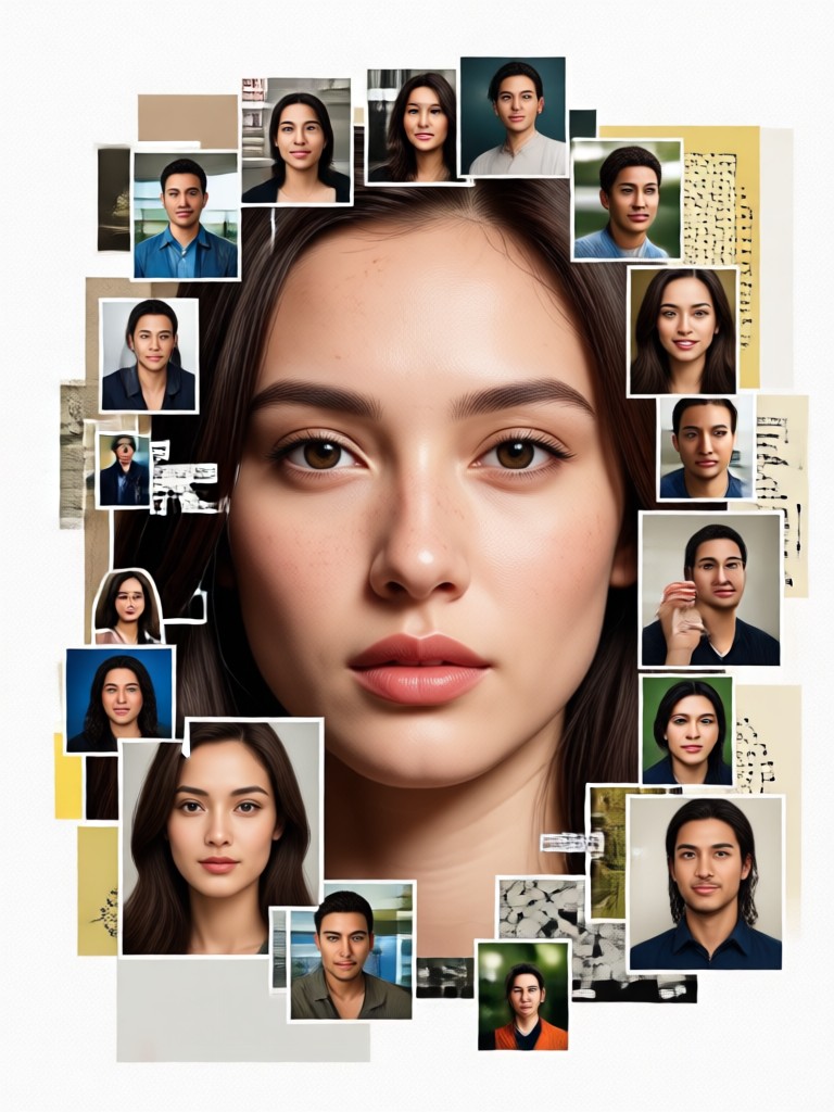 Fantasy theme AI generated collage maker output