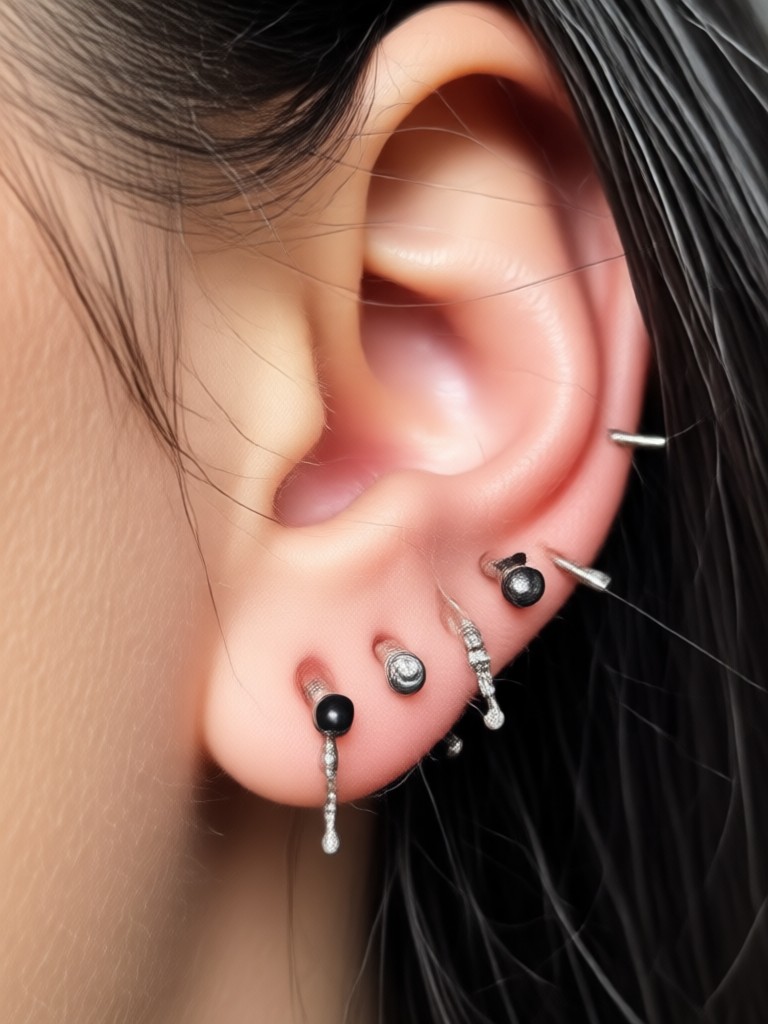Bold statement piercing concept
