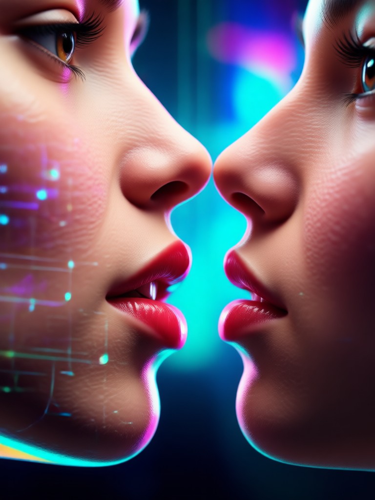 AI generated kiss video for a wedding montage