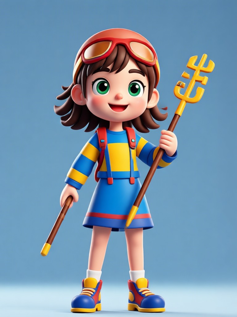3d cartoon maker result steampunk inventor
