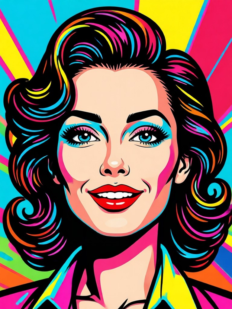 Pop art pattern generated for wallpaper use