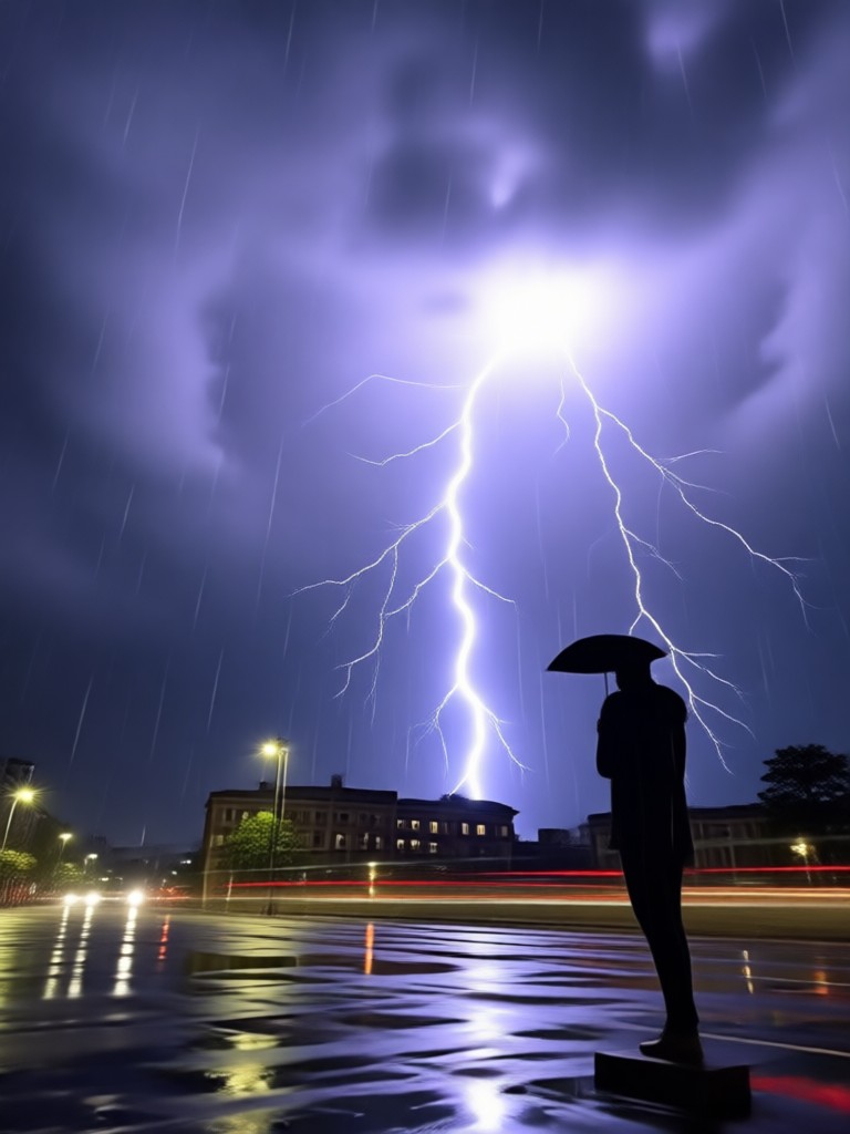 Mobile app interface for thunderstorm video generation