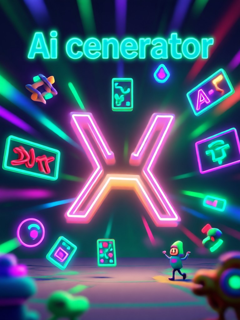 Pixar AI generated superhero character in action
