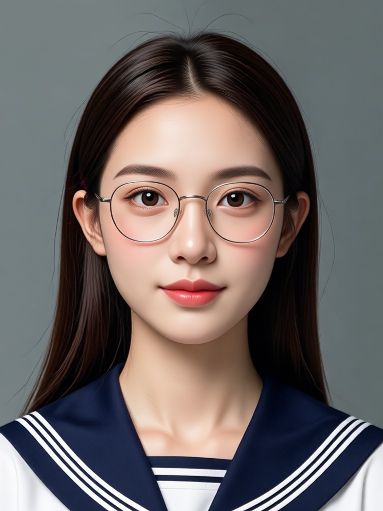 AI generated vintage senior portrait
