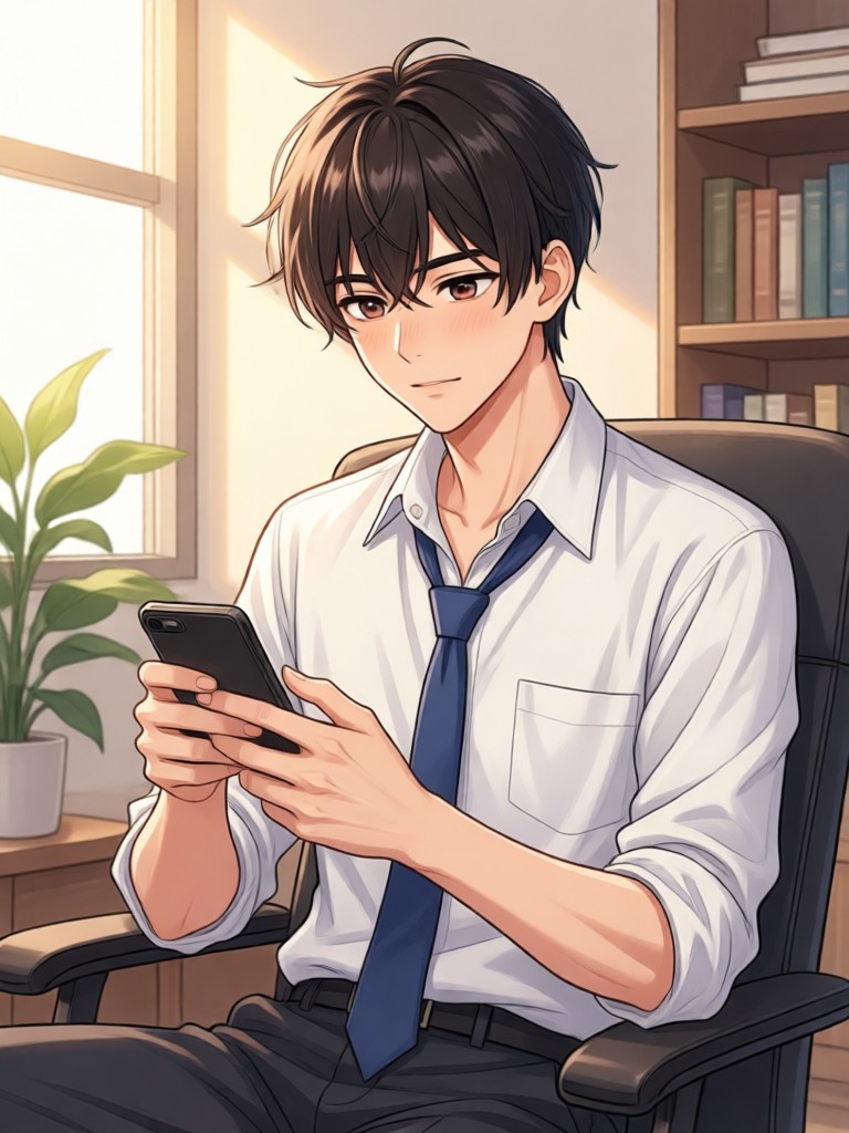 Anime style AI boyfriend