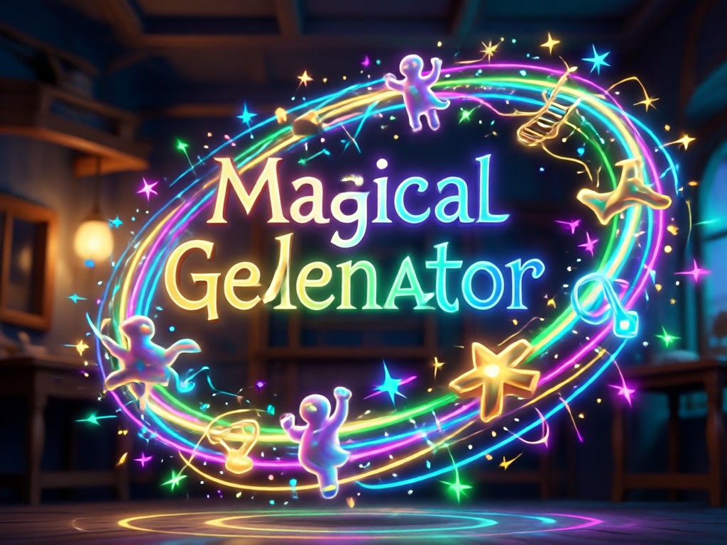 AI Magical Generator creating a fantasy elf character