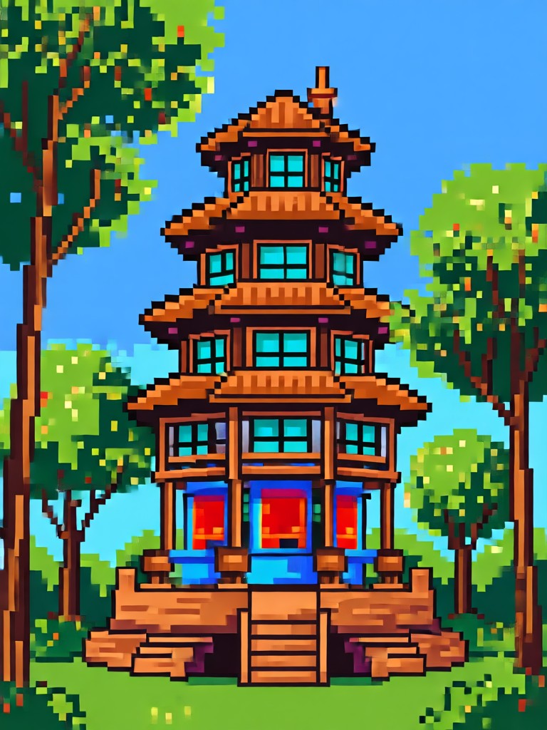 Pixel art for social media profile