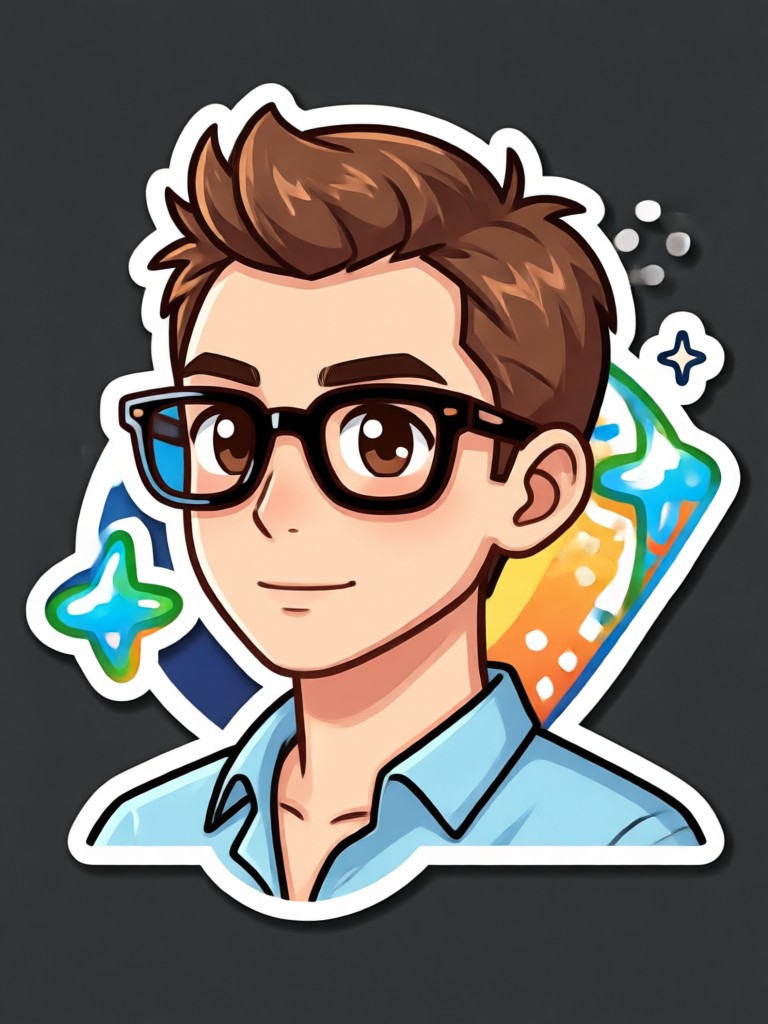 Cute animal kawaii AI sticker