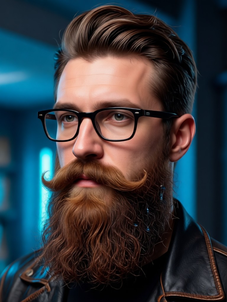AI beard app corporate style goatee result