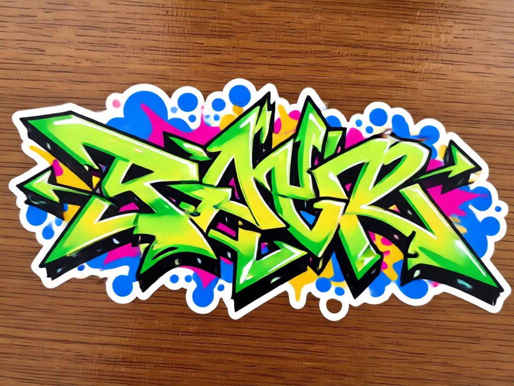 Transform photo to graffiti sticker