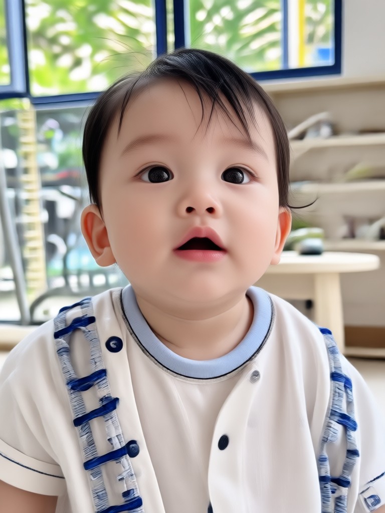 Filter AI bayi pada foto teman