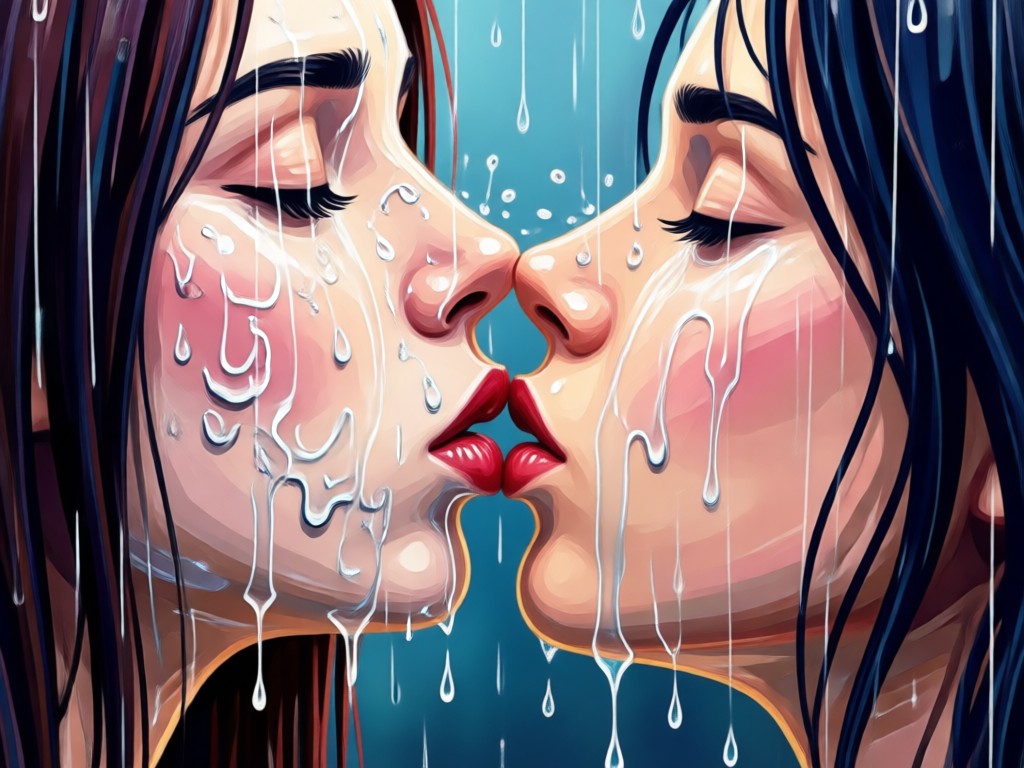 AI generated rainy atmosphere and lighting effect