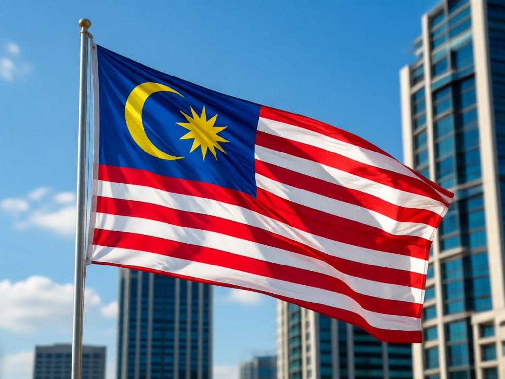 AI realistically integrating the Malaysian flag into a shirt