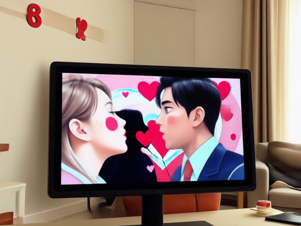 Feature showing realistic kiss animation