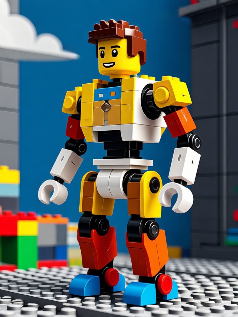 Cartoon style LEGO avatar
