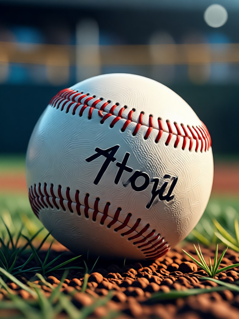 Baseball stadium graphic with team branding
