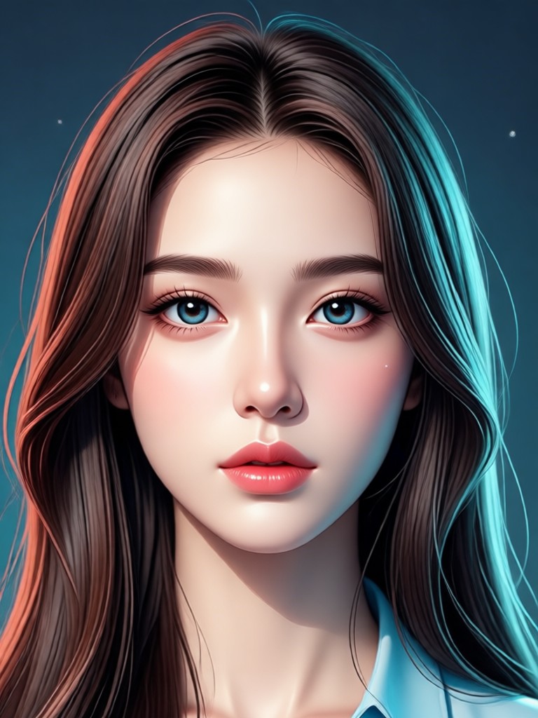 Smiling professional headshot made by AI generator