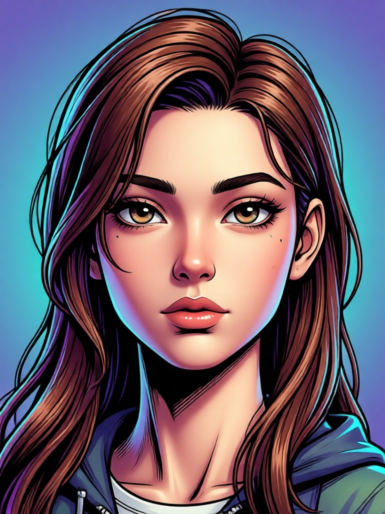 Group 3D comic portrait generation