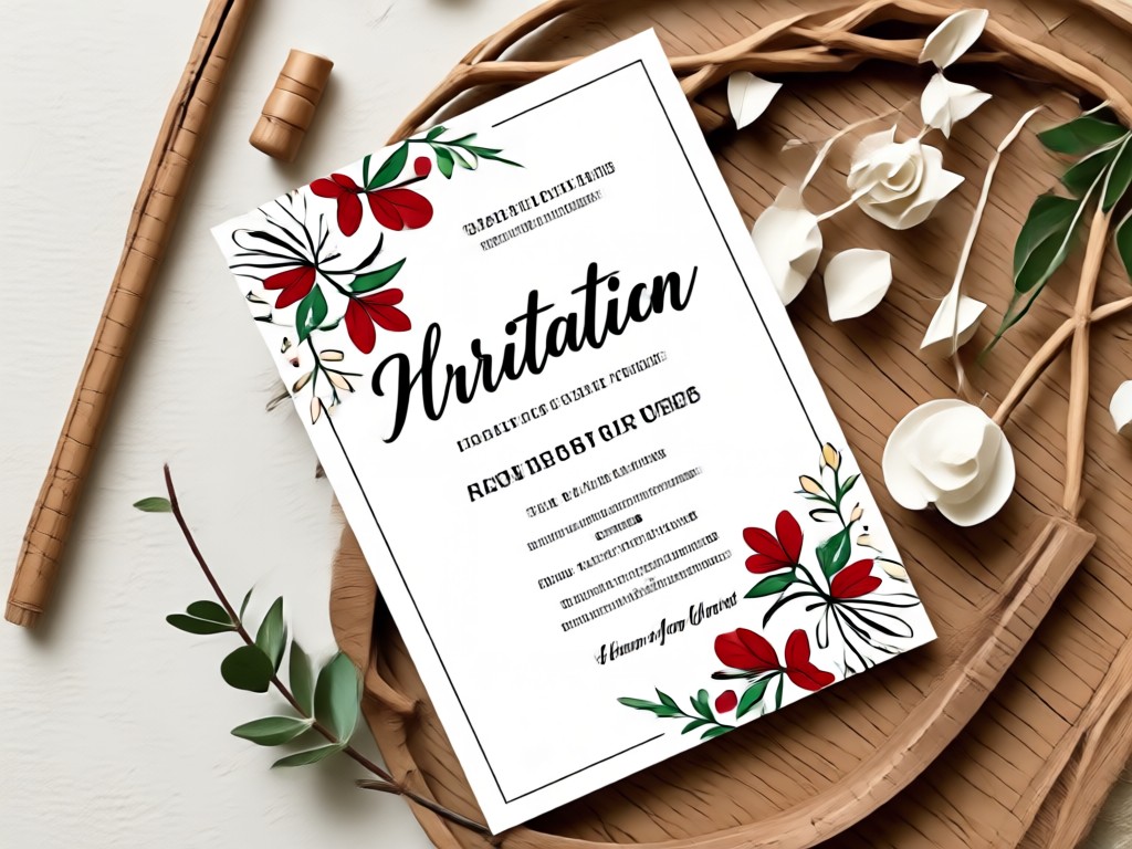 High quality print preview of a finished wedding invitation card