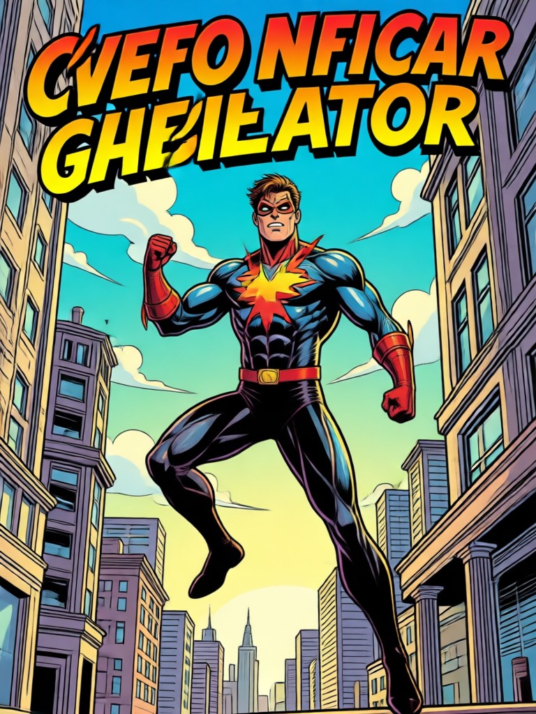 Fantasy art with comic book coloring