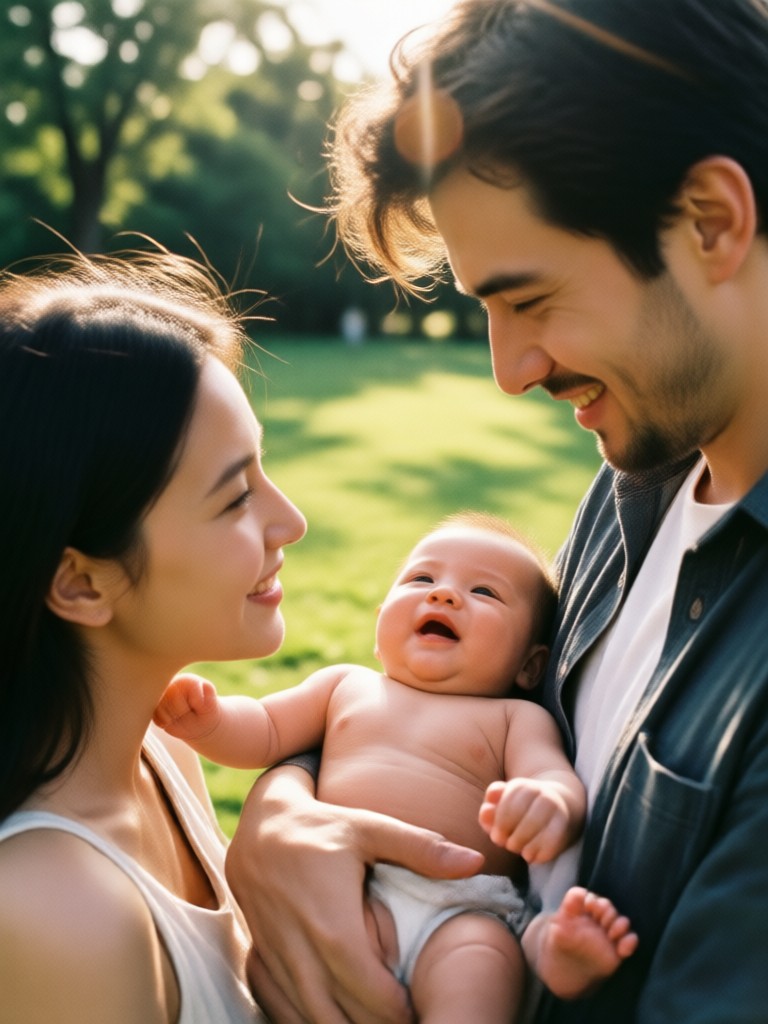 Artistic Oil Painting Style Family Portrait AI