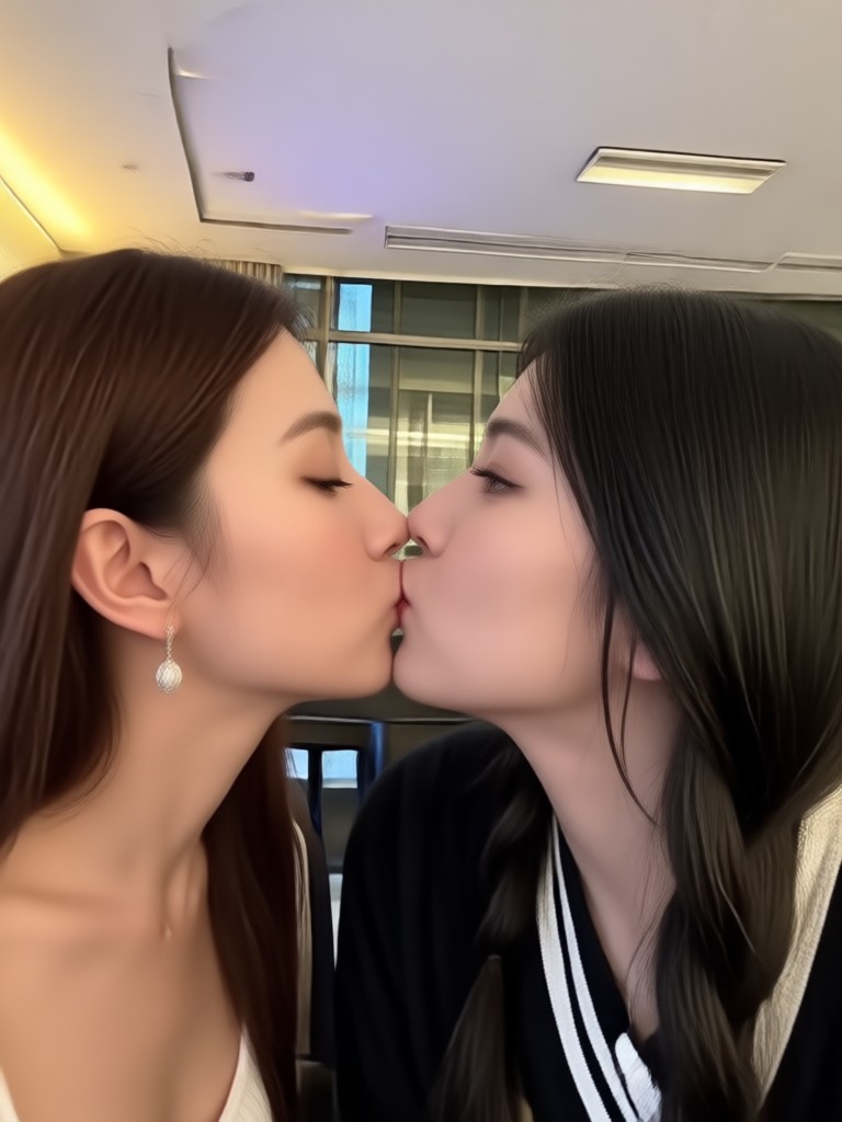 Dramatic kissing scene generator