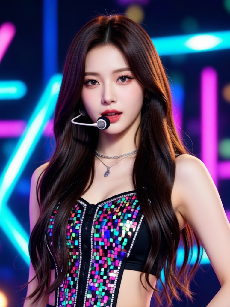 우아한 K-Pop 발라드 컨셉 AI 이미지