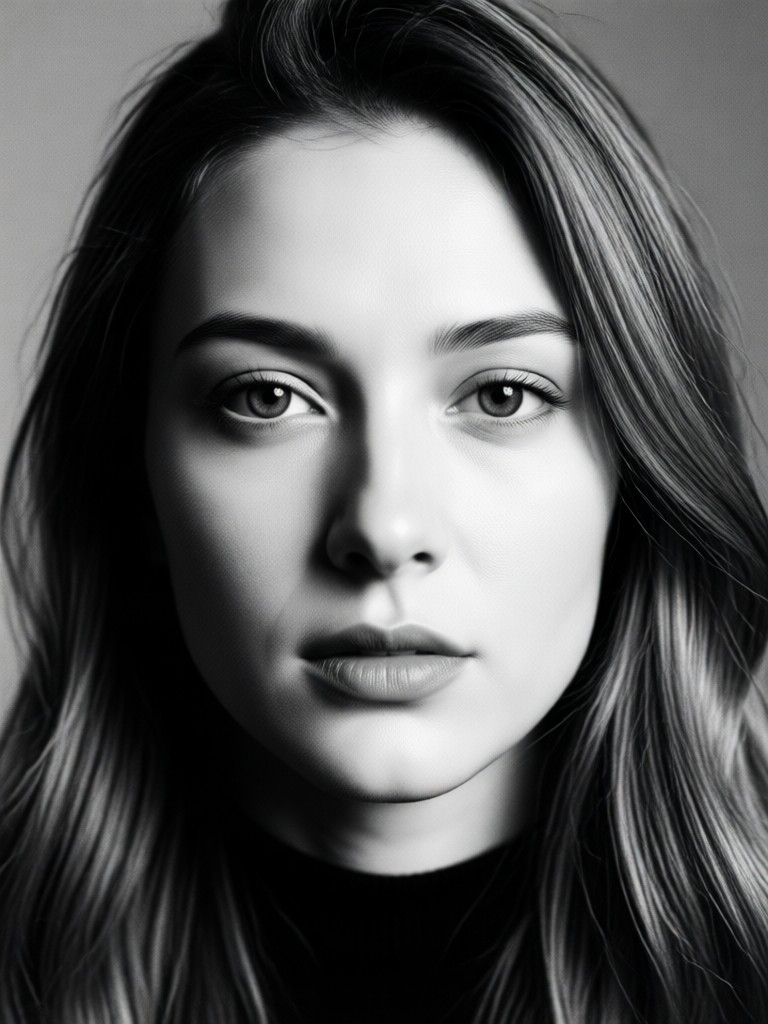 Film grain portrait transformation
