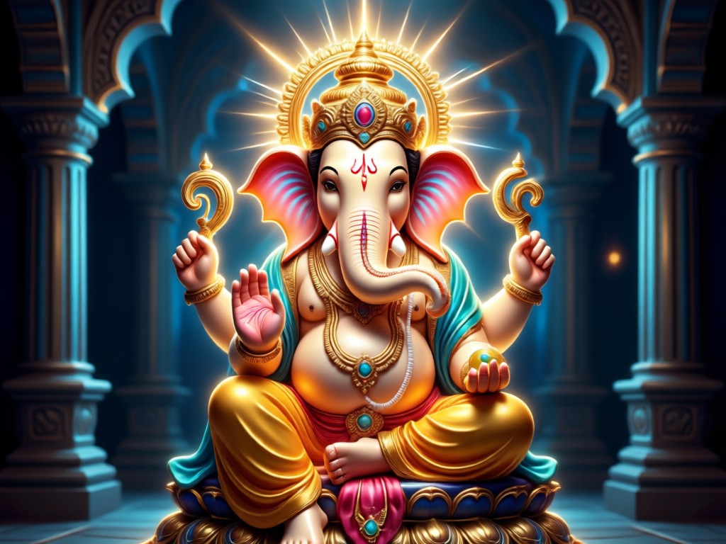 Personalized AI Ganesh artwork for devotion