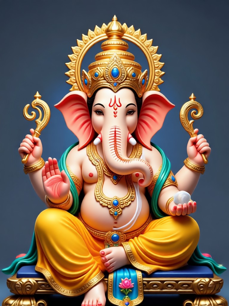 contoh foto dengan ganesh ji ai oleh funpack