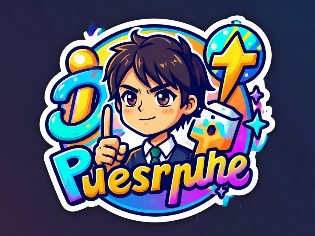 AI text to sticker generation example
