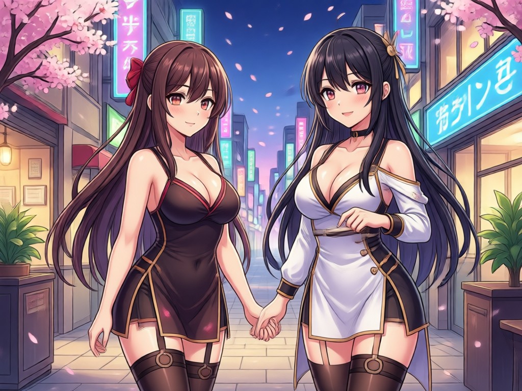 Photo turned into anime style girl