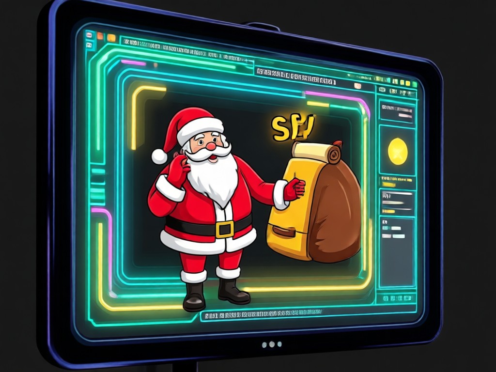 Galería de plantillas de videos animados de Papá Noel