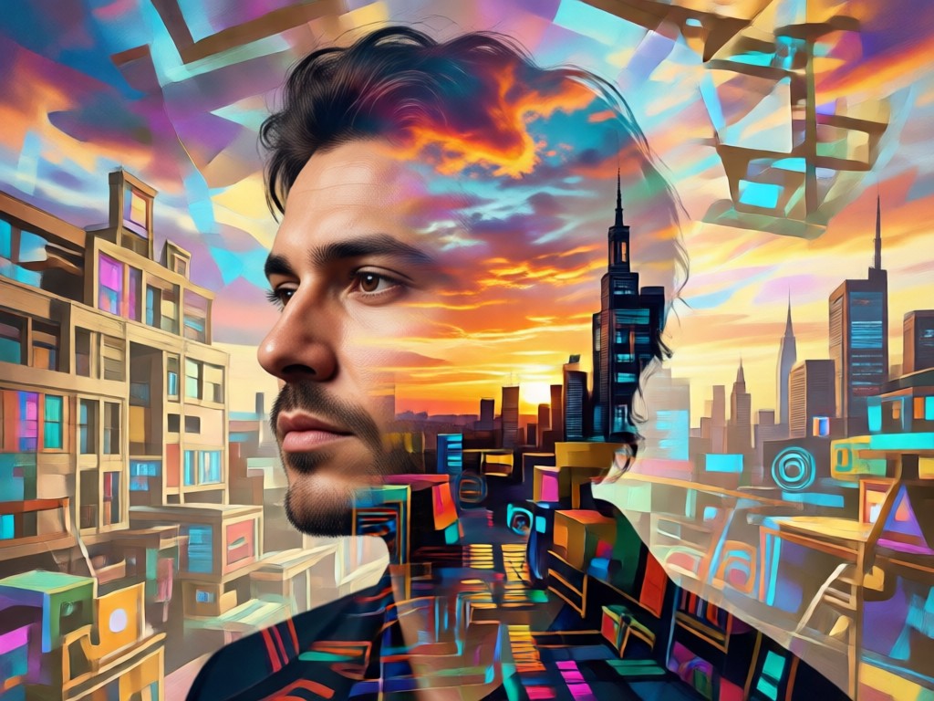 Berbagai gaya untuk Album Cover Double Exposure Portrait Maker