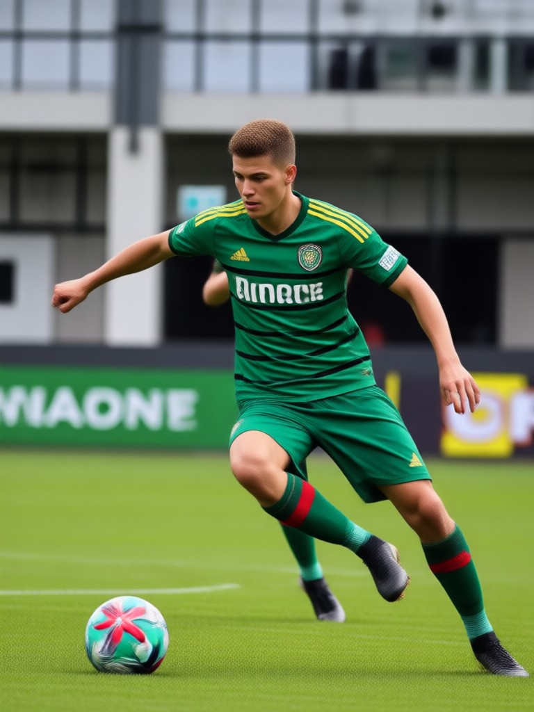 Moderner Torwart-Avatar mit Handschuhen