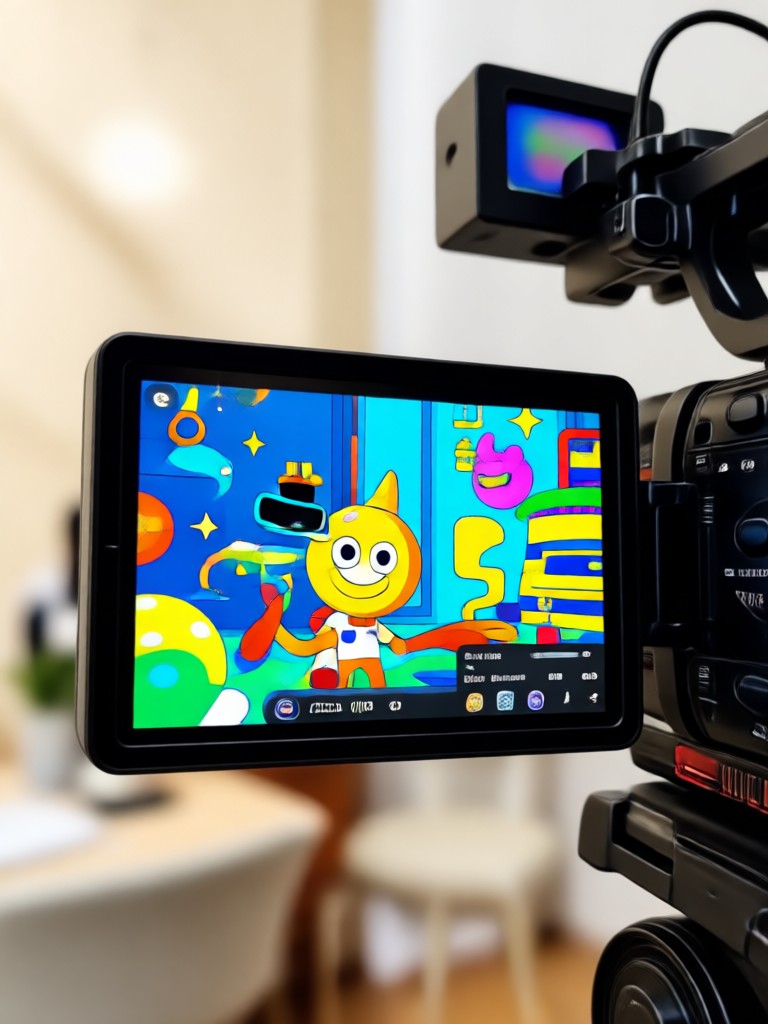 Dance video converted to vibrant cartoon animation